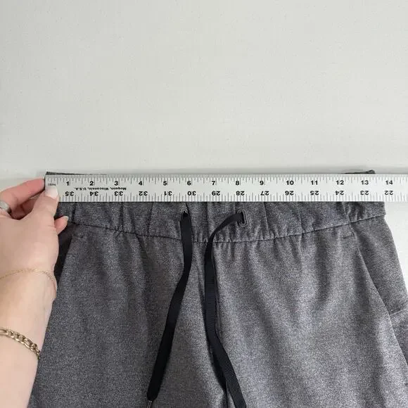 Lululemon Womens Sweat Pants 4 Heathered Gray On the Fly 7/8 Jogger Lounge Gym - Picture 6 of 15